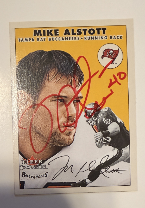 Mike Alstott Autographed Card