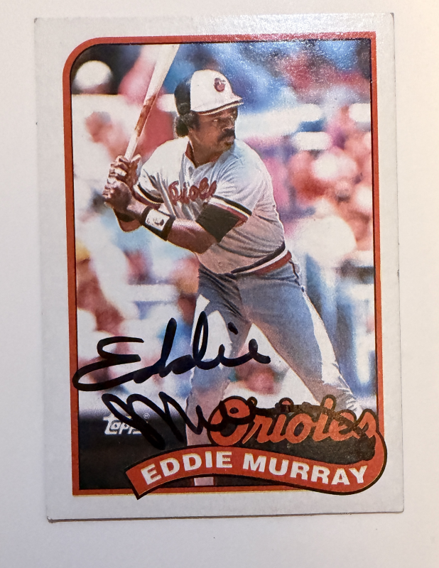 Eddie Murray Autographed CARD