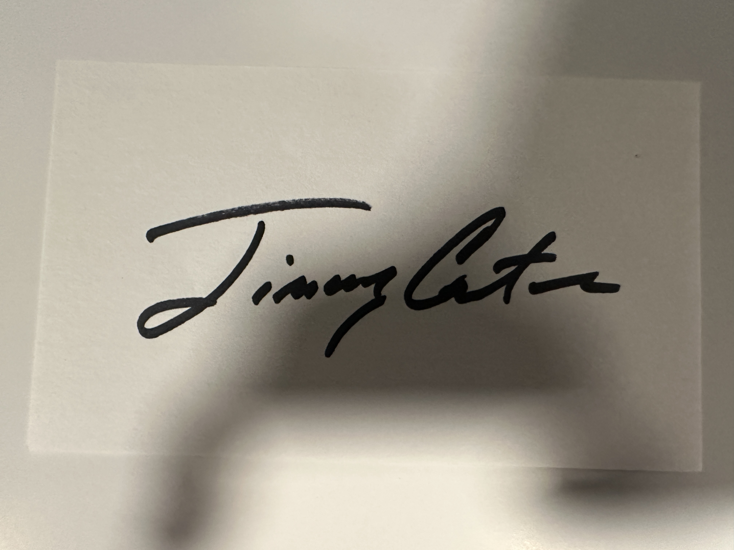 Jimmy Carter Autographed Card 