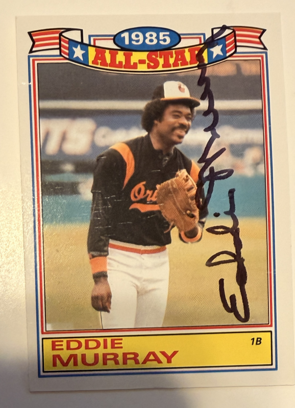 Eddie Murray Autographed CARD