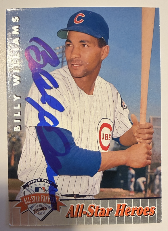 Billy Williams Autographed CARD