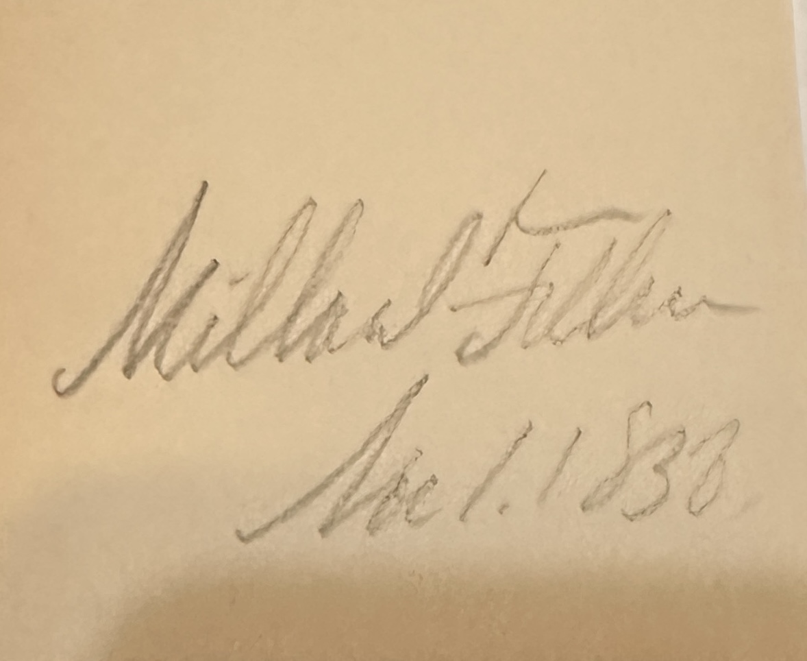 Millard Fillmore Cut Autograph