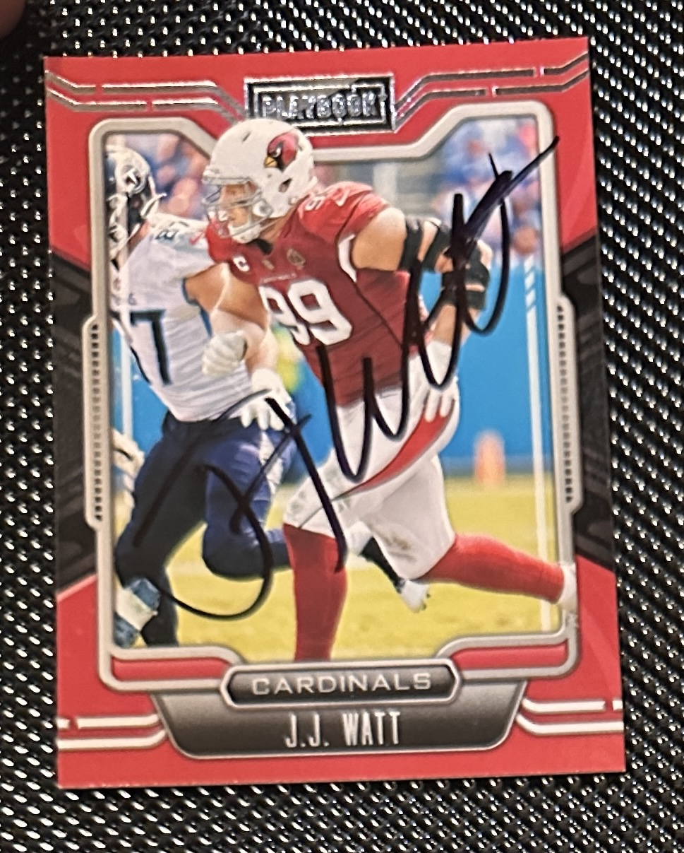 JJ Watt Autographed Card 