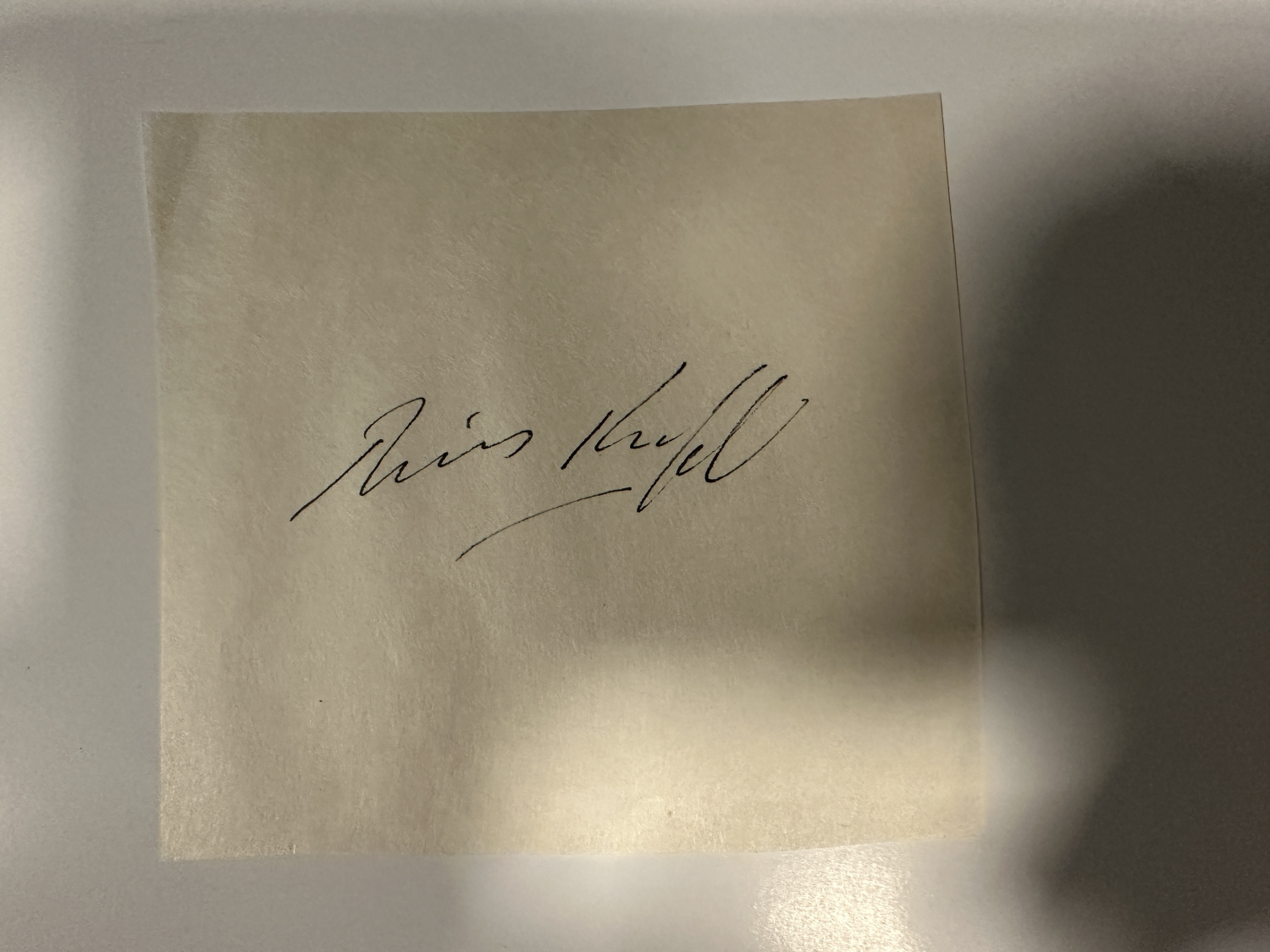 Boris Karloff Cut Autograph