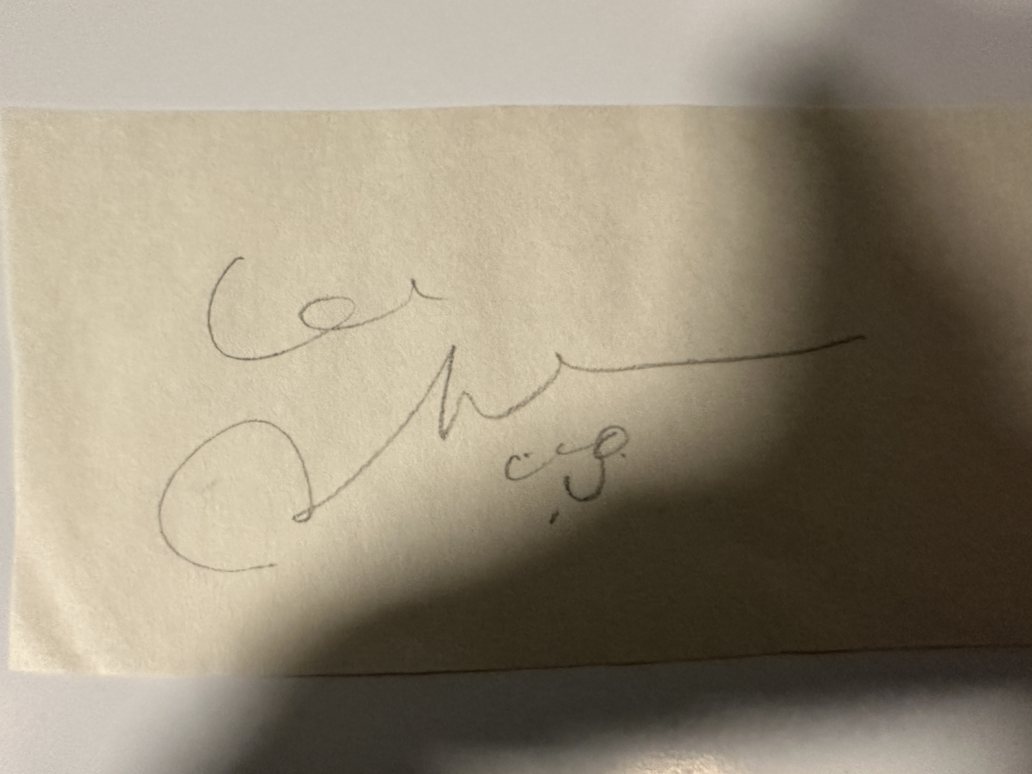 John Lennon Cut Autograph