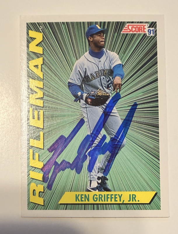 Ken Griffey Jr Autographed Card
