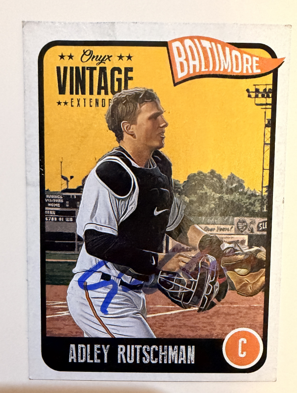 Adley Rutschman Autographed CARD