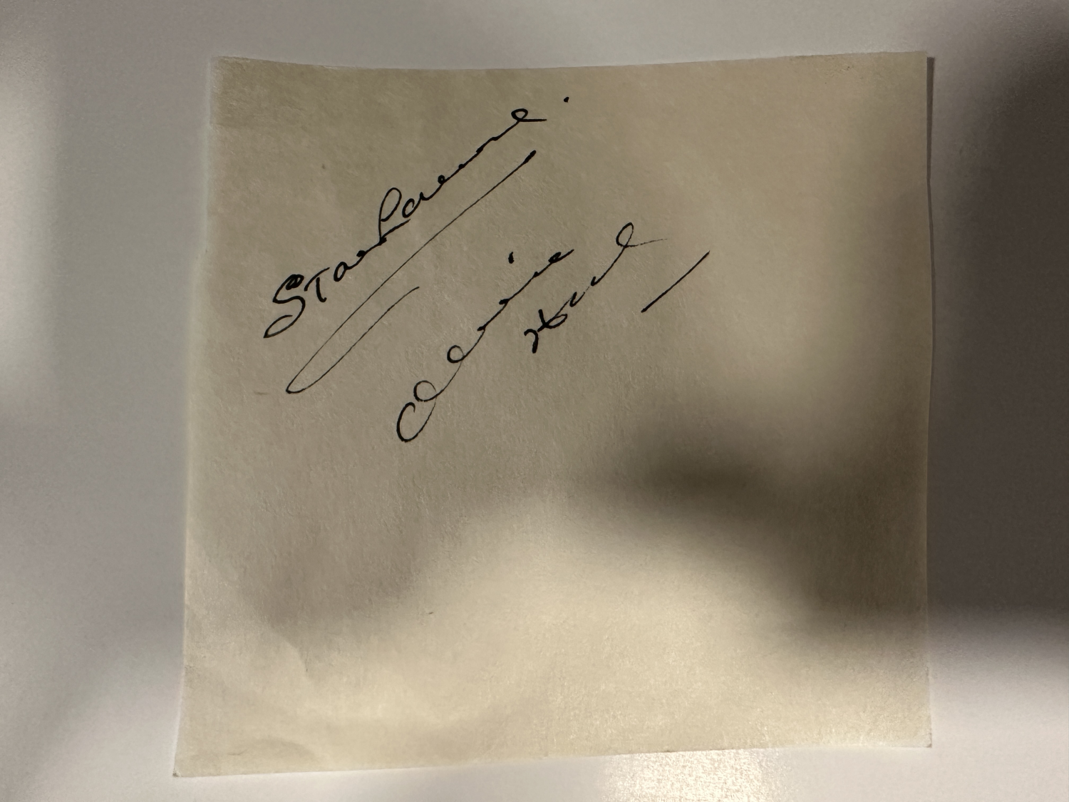 Laurel and Hardy Cut Autograph