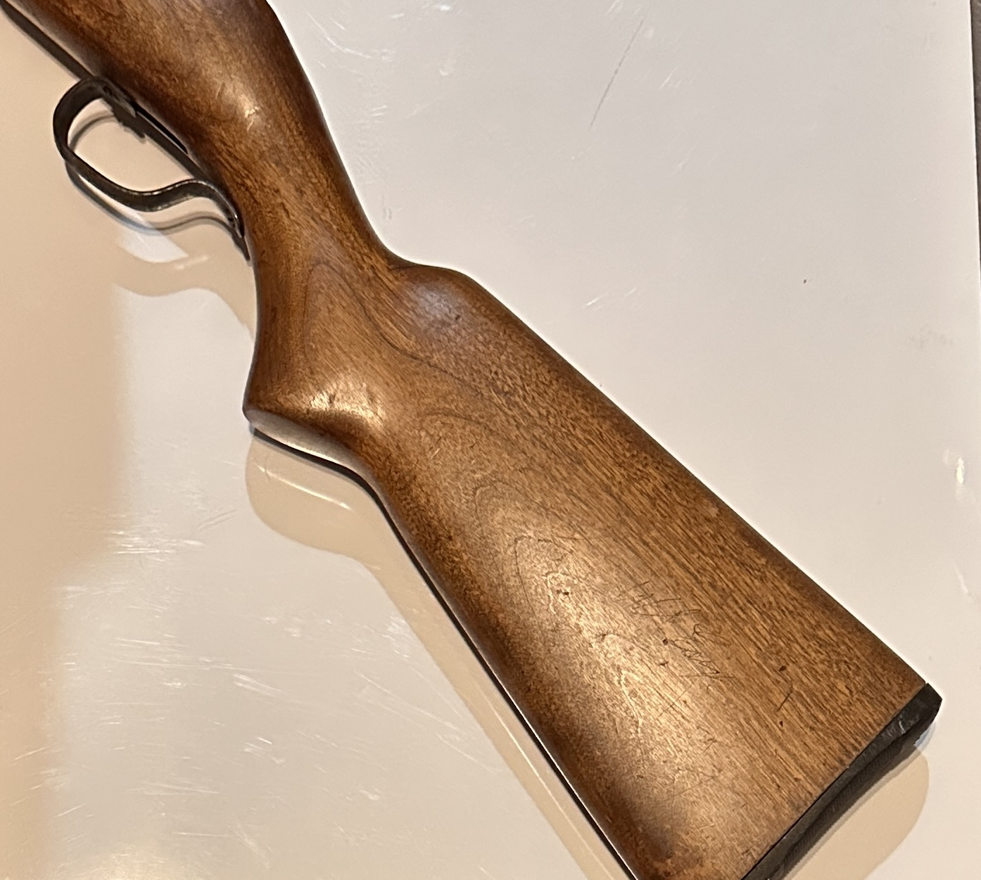 Wyatt Earp Autographed Vintage Rifle Part!