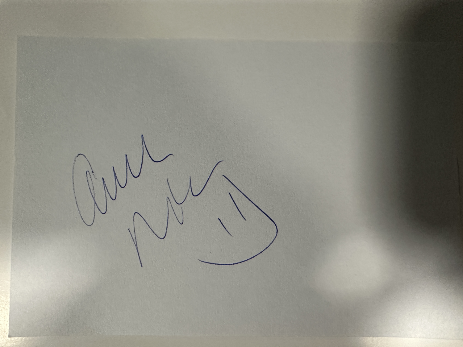 Anna Nicole Smith Autographed Card 