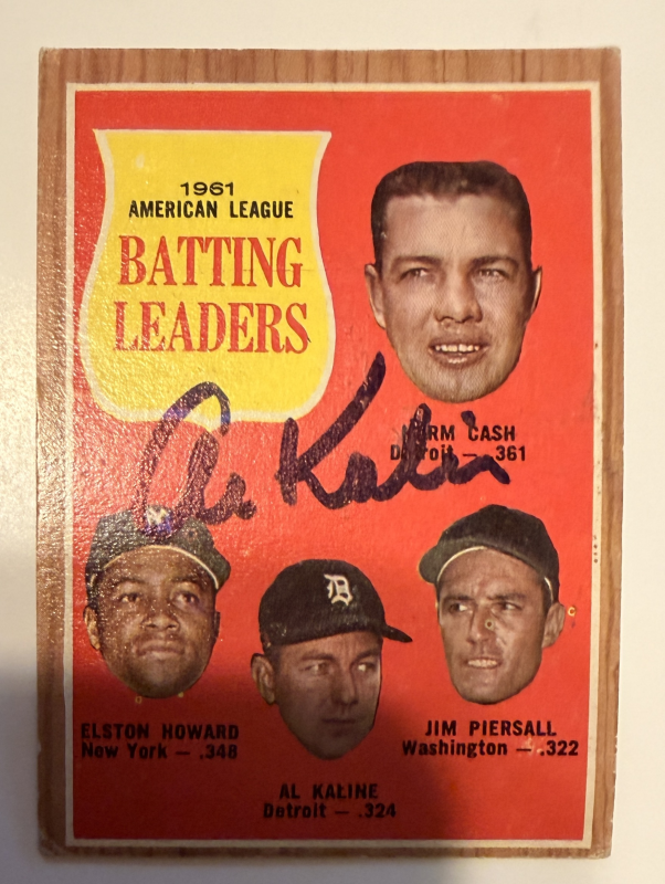 Al Kaline Autographed Card