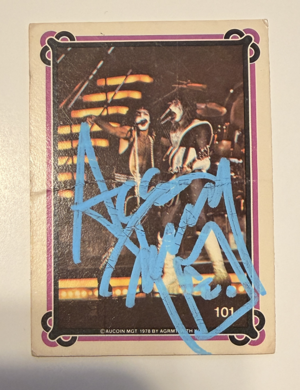 Ace Frehley Autographed CARD