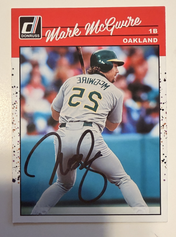 Mark McGwire Autographed Card