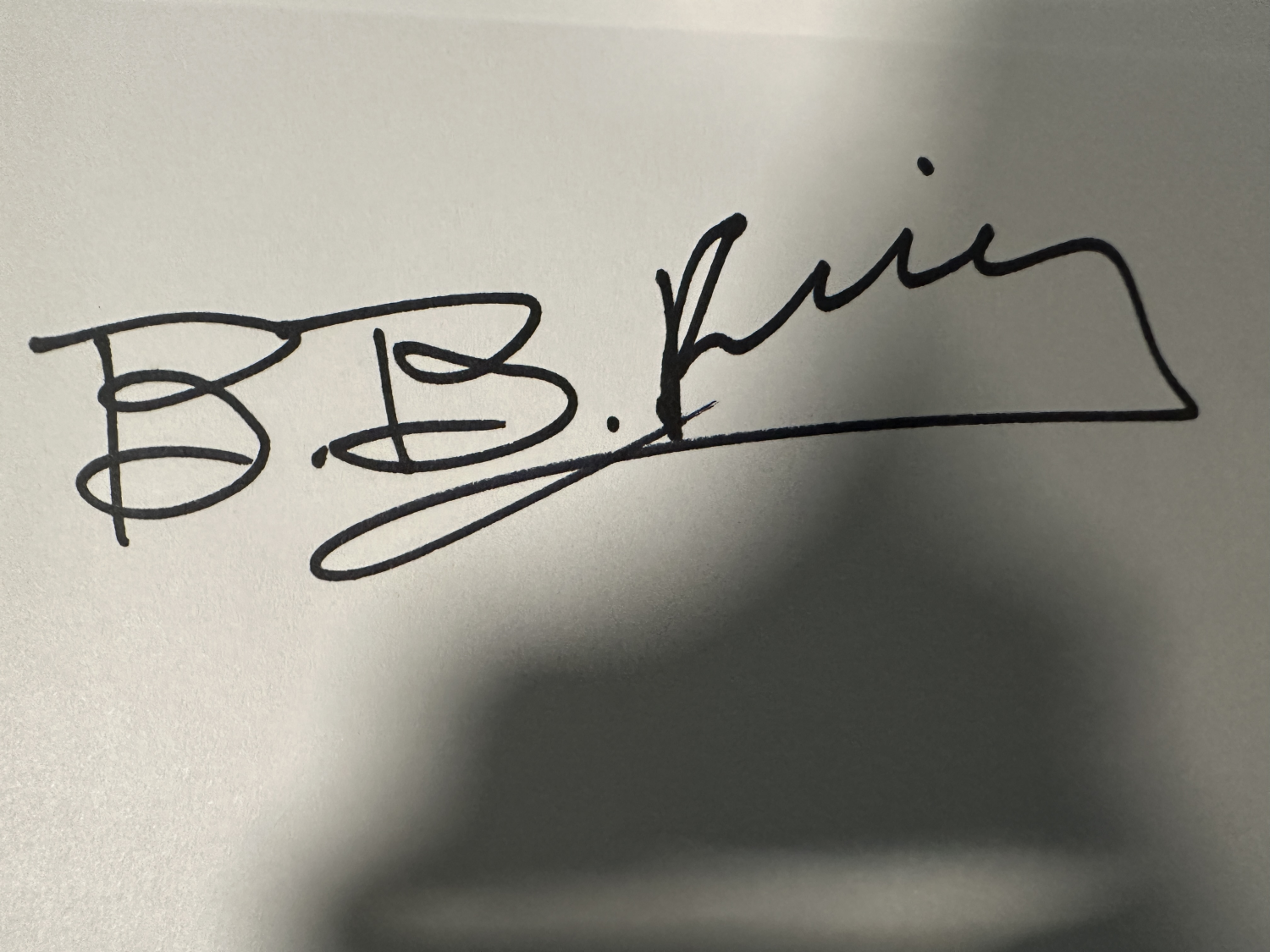 BB KING Autographed Card 