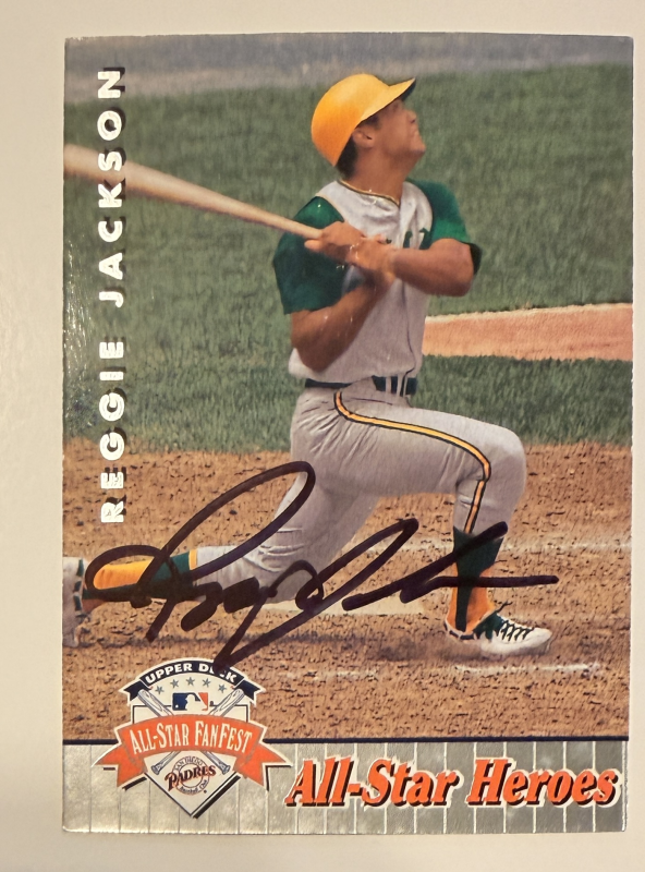 Reggie Jackson Autographed CARD