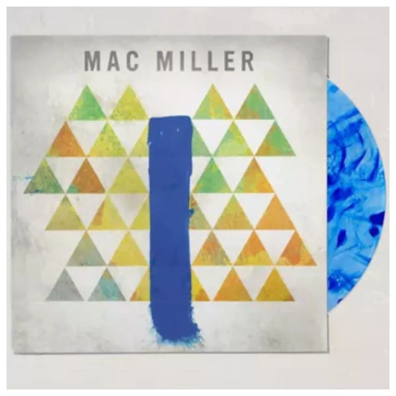 Mac Miller Clear Blue Slide Park Swirl Vinyl Record Urban Outfitters UO
