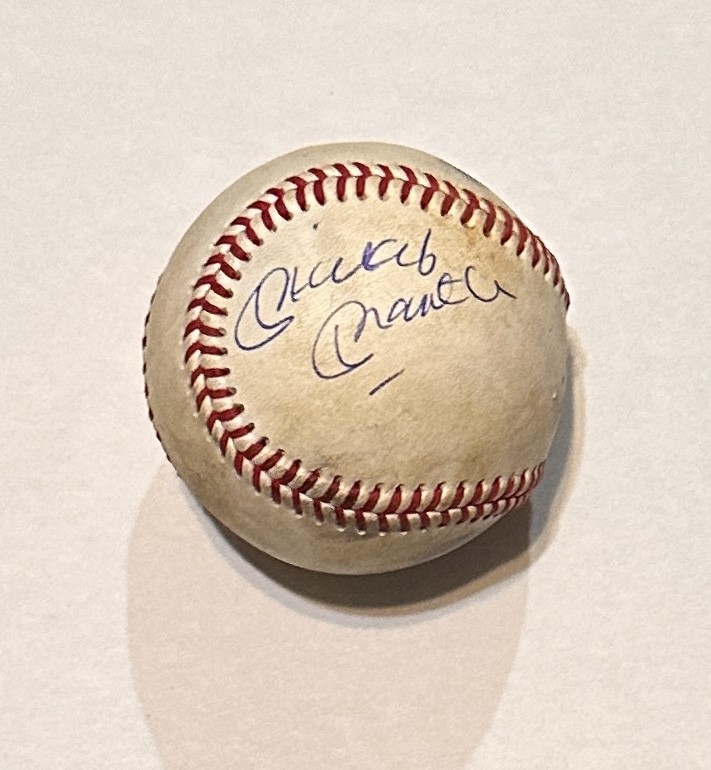 Mickey Mantle Autographed Baseball 