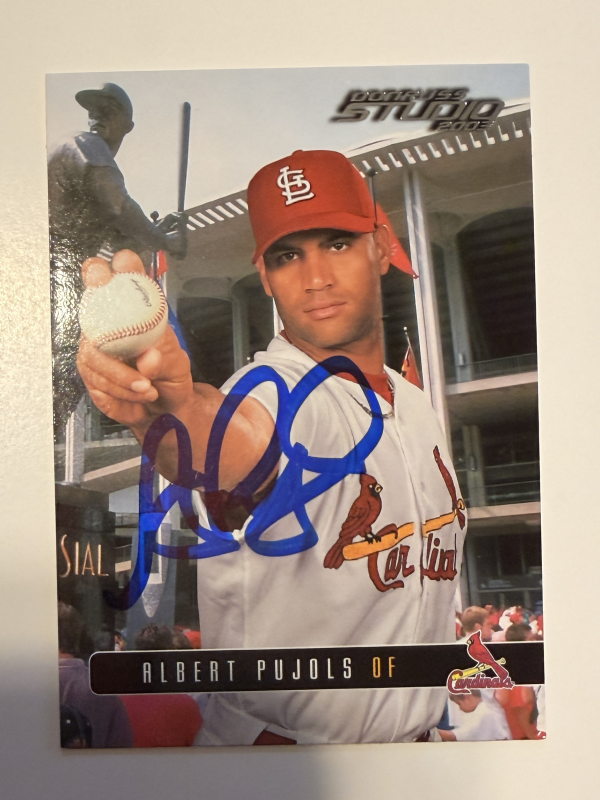 Albert Pujols Autographed CARD