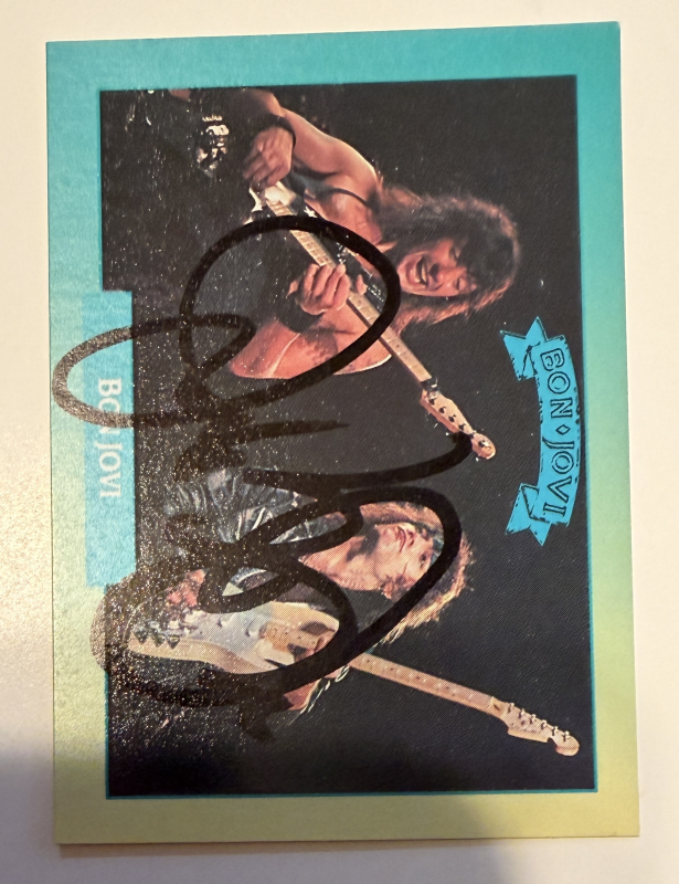 Bon Jovi Autographed CARD