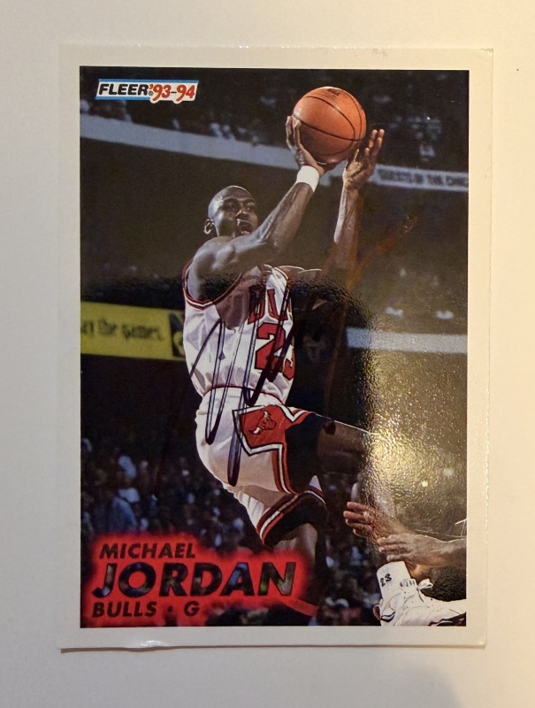 Michael Jordan Autographed CARD