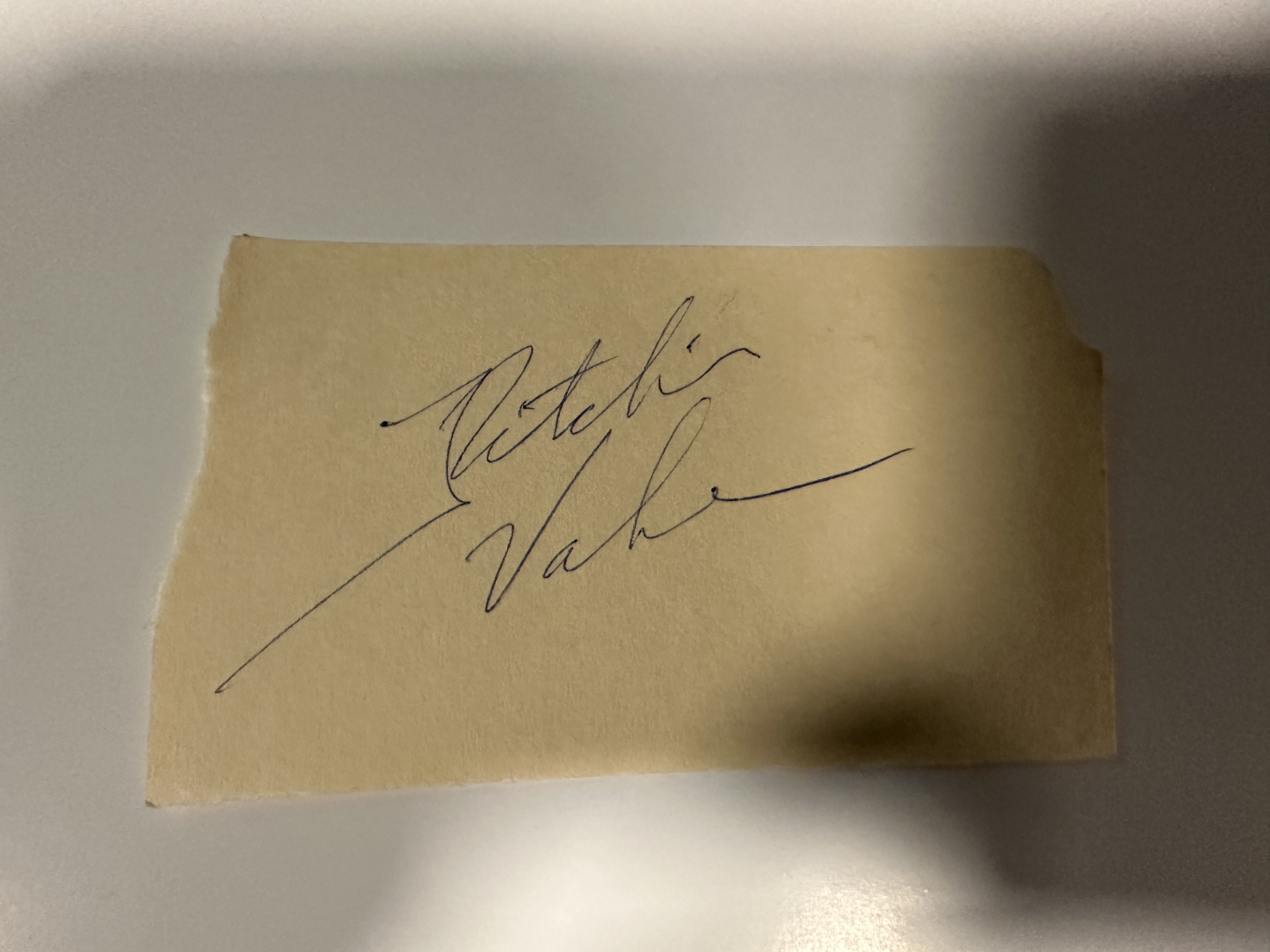 Ritchie Valens Cut Autograph