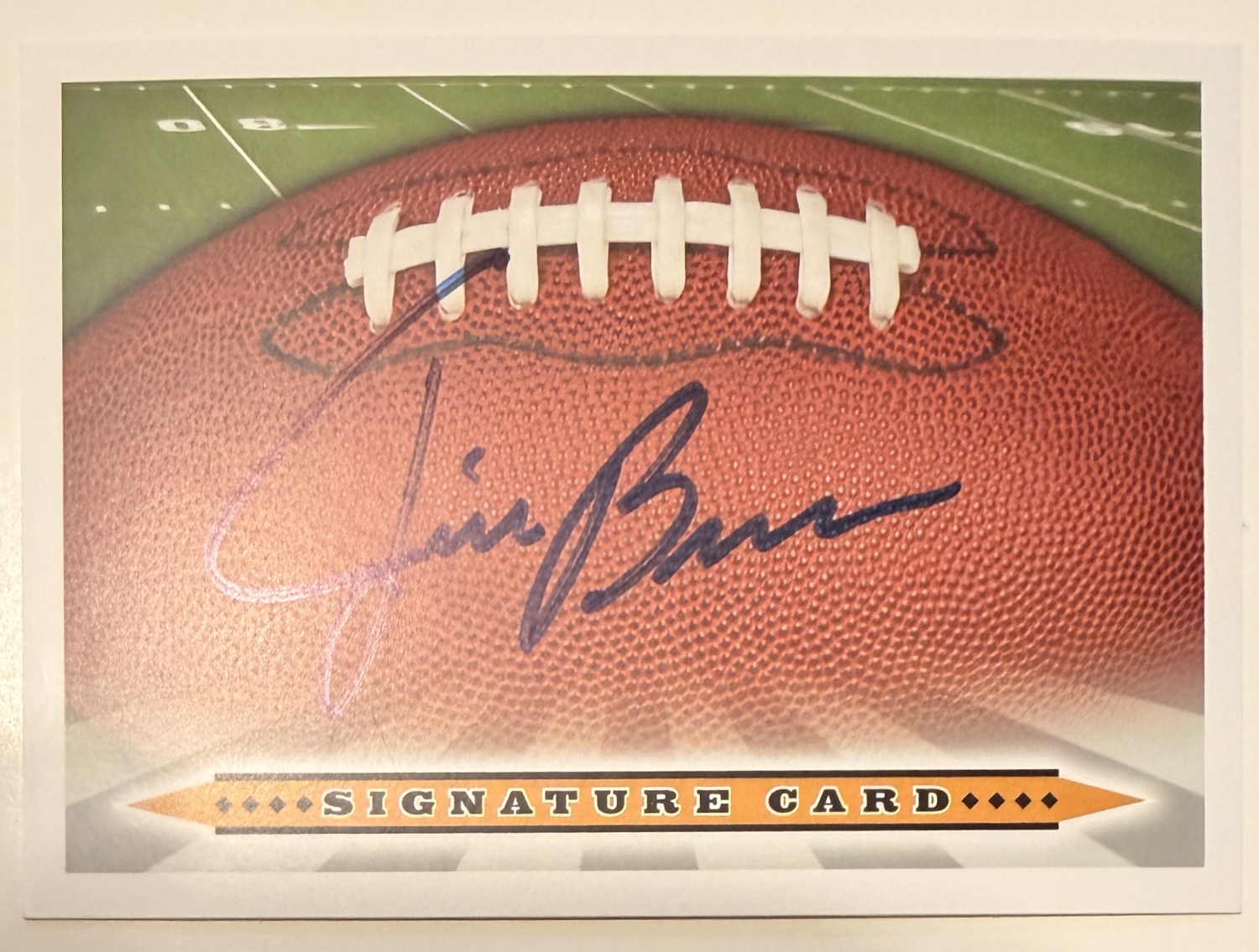 Jim Brown Autographed CARD
