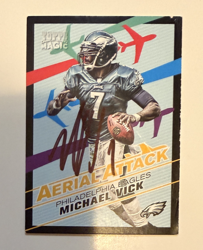 Michael Vick Autographed Card