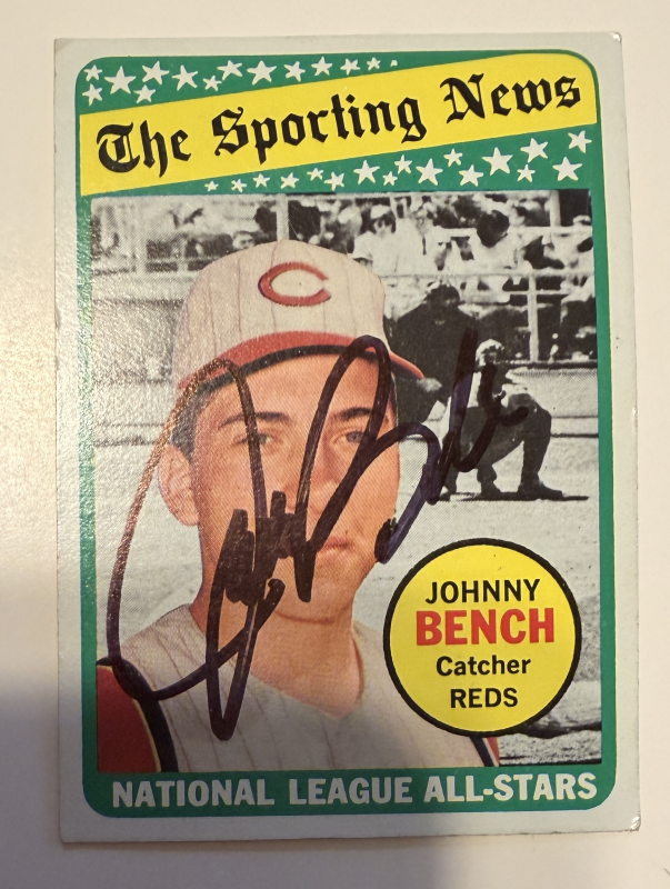 Johnny Bench Autographed CARD