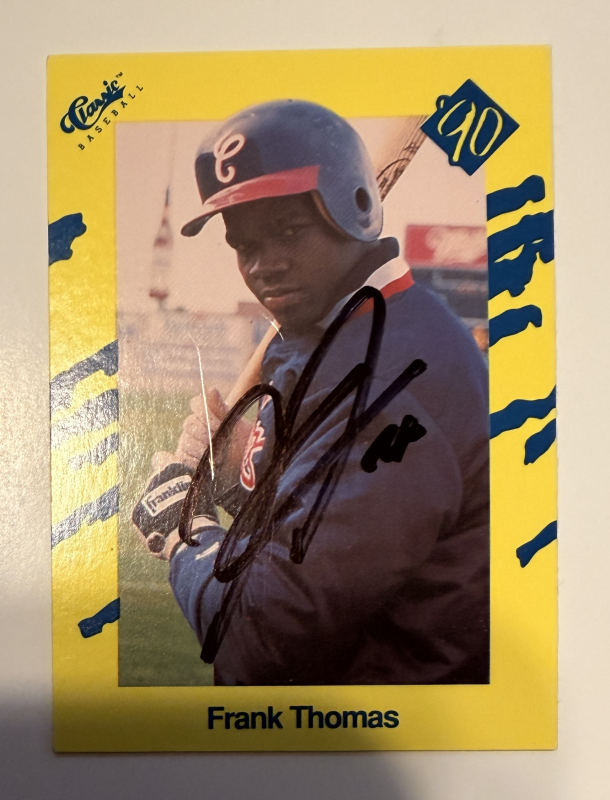 Frank Thomas Autographed Card