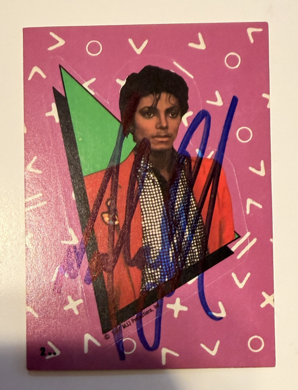 Michael Jackson Autographed CARD