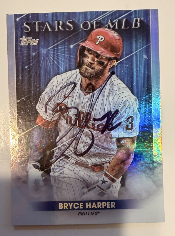 Bryce Harper Autographed CARD