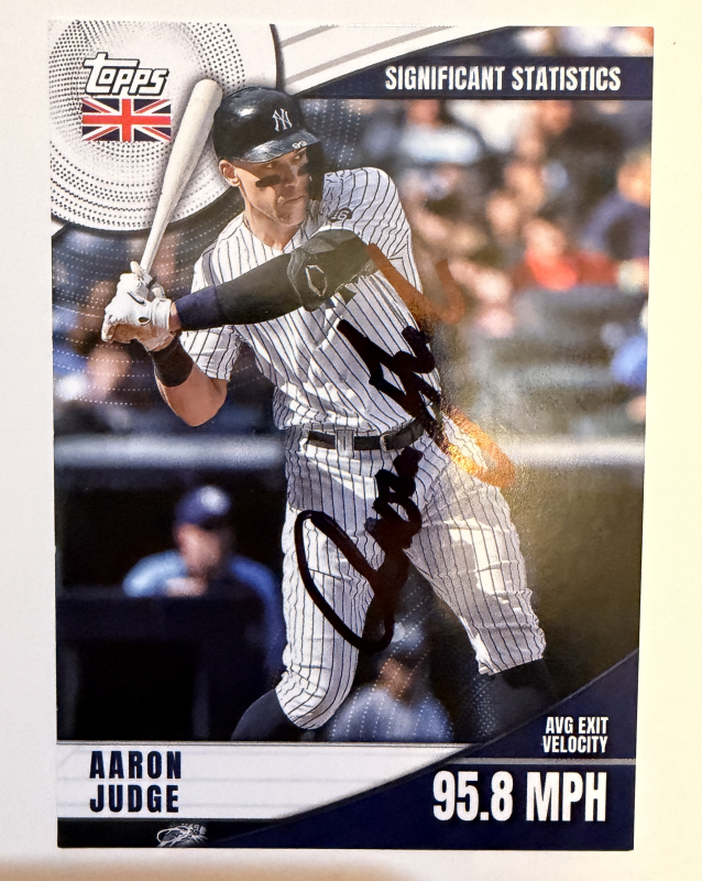 Aaron Judge Autographed CARD
