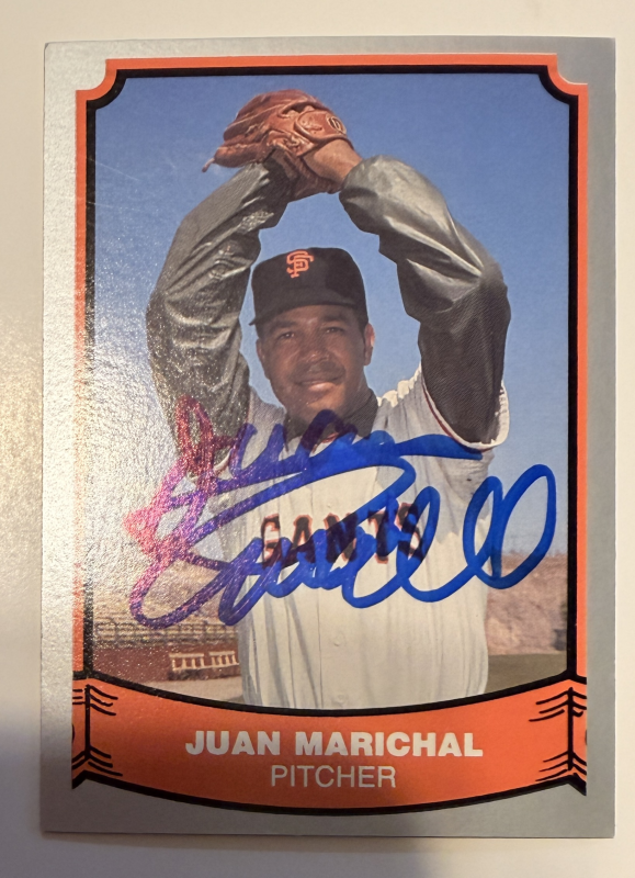 Juan Marichal Autographed Card