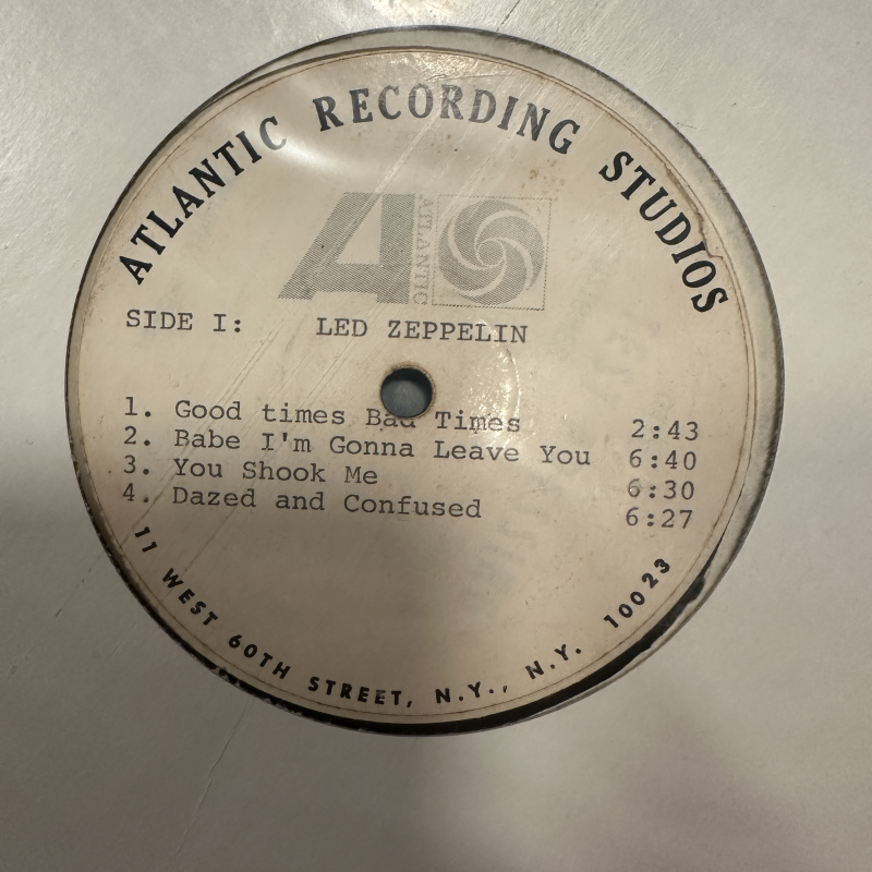 Led Zeppelin (ULTRA RARE TEST PRESSING!!)