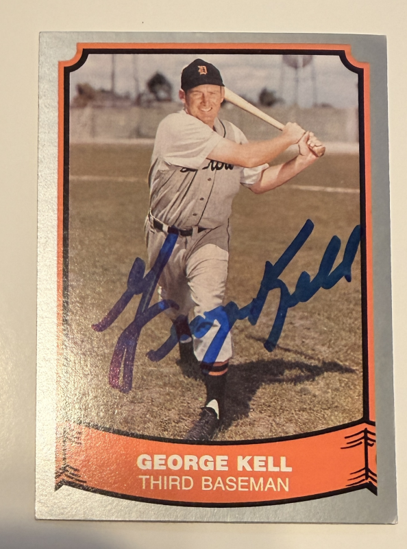 George Kell Autographed CARD