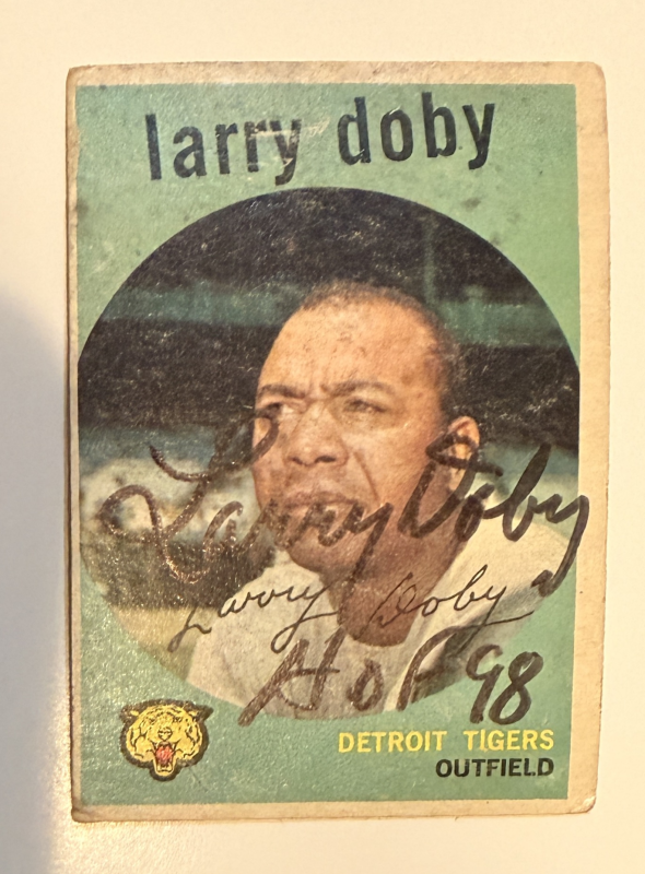 Larry Doby Autographed Card