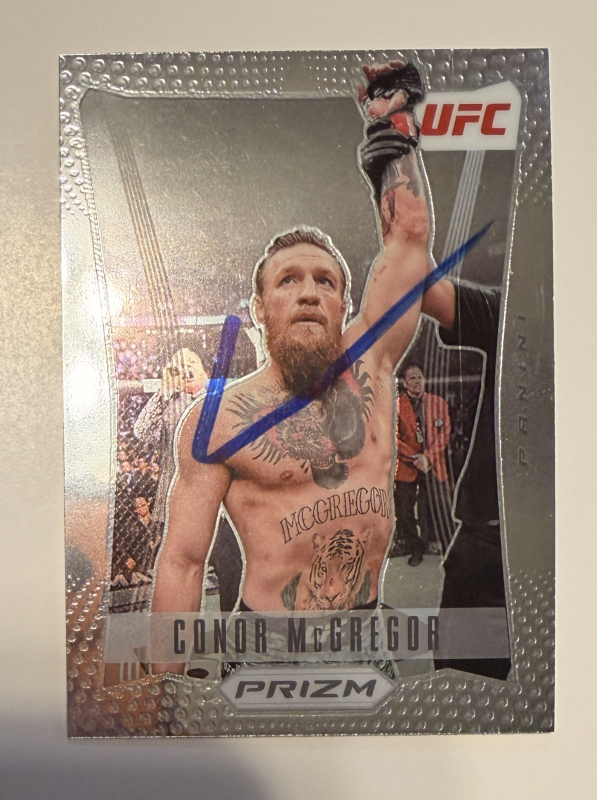 Conor McGregor Autographed CARD UFC