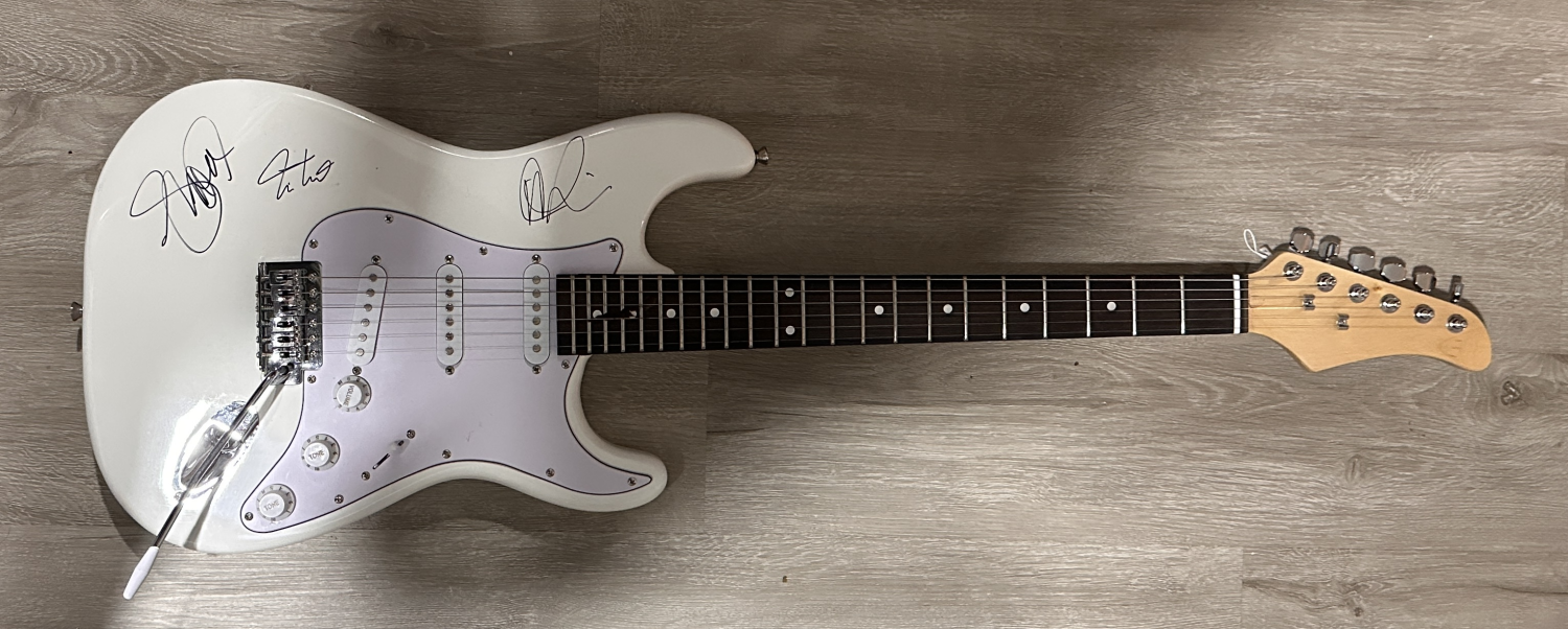 Rush Autographed Guitar NEIL GEDDY ALEX