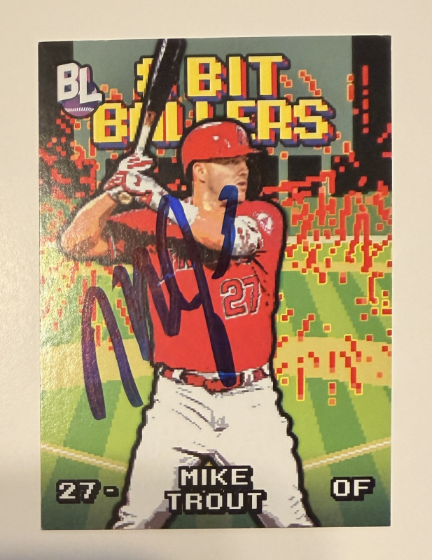 MIKE Trout Autographed CARD