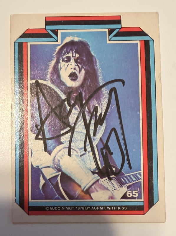 Ace Frehley Autographed CARD