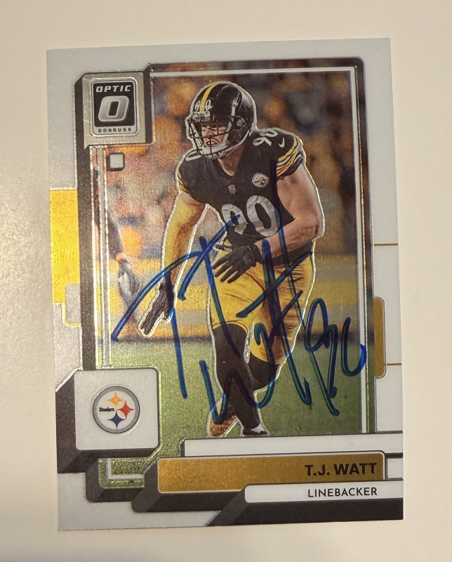 TJ Watt Autographed Card