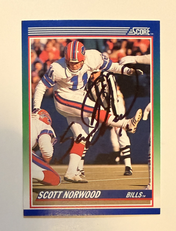 Scott Norwood Autographed CARD