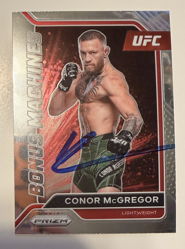 Conor McGregor Autographed CARD UFC