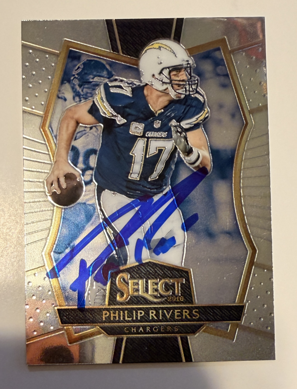 Philip Rivers Autographed Card