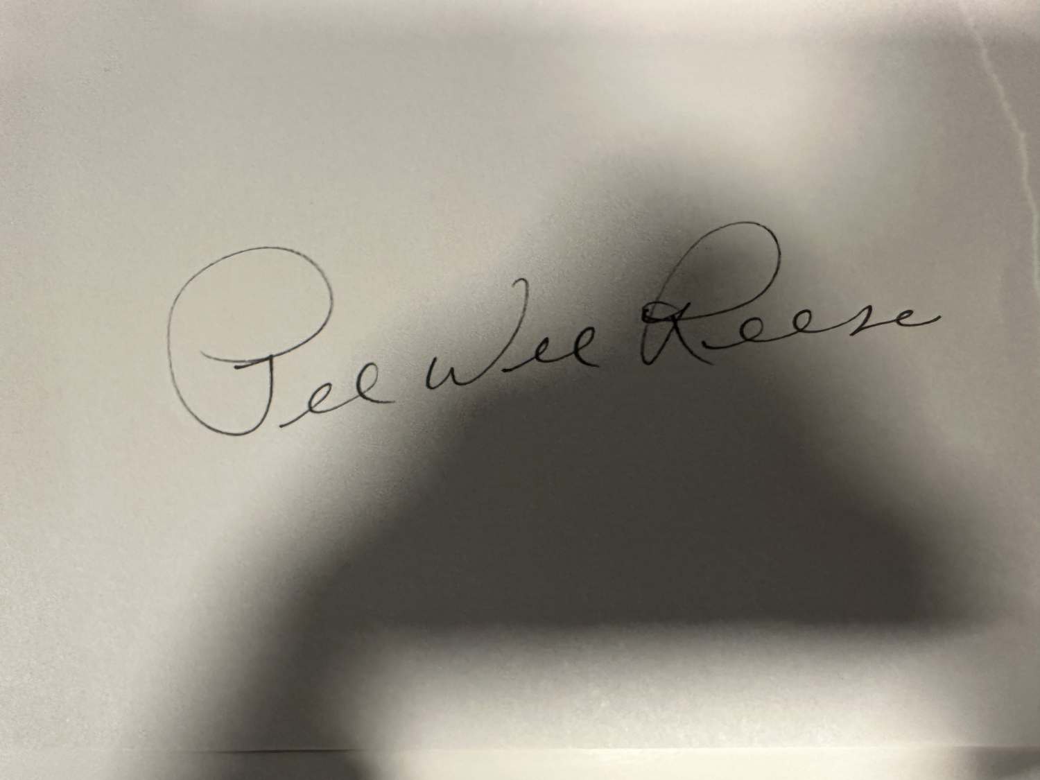 Pee Wee Reese Autographed Card 