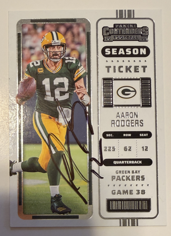 Aaron Rodgers Autographed CARD