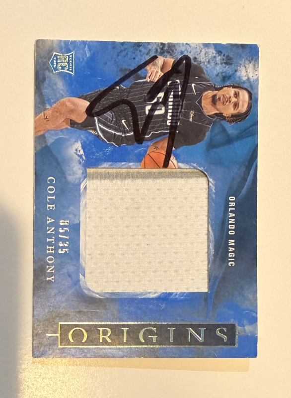 Cole Anthony Autographed Card Magic
