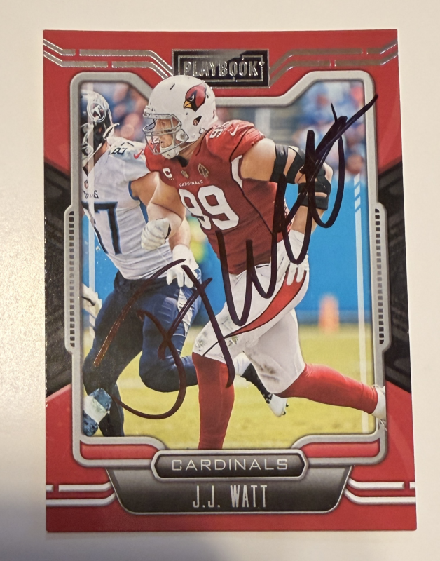 JJ Watt Autographed CARD