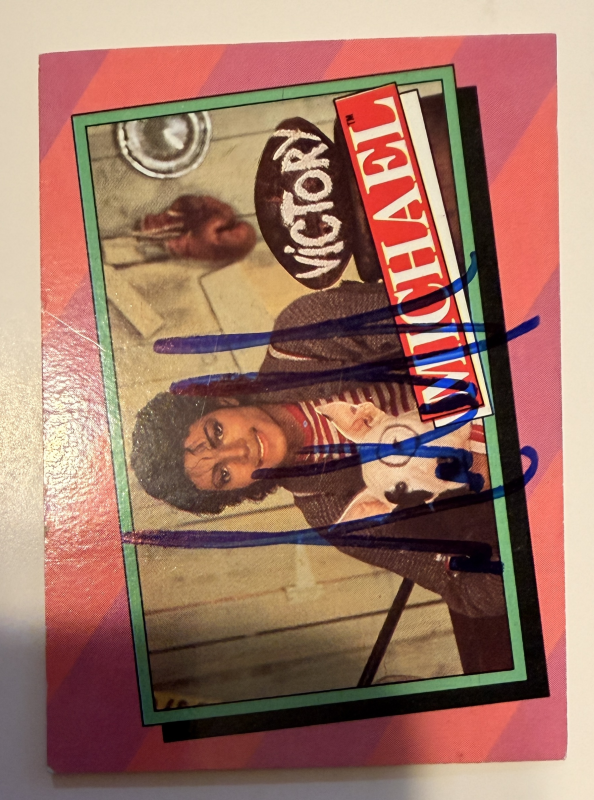 Michael Jackson Autographed CARD