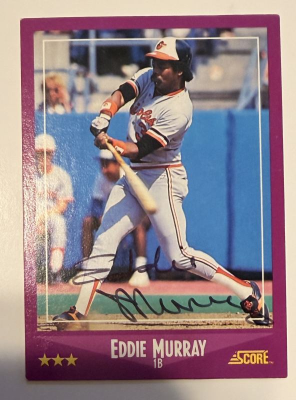 Eddie Murray Autographed CARD